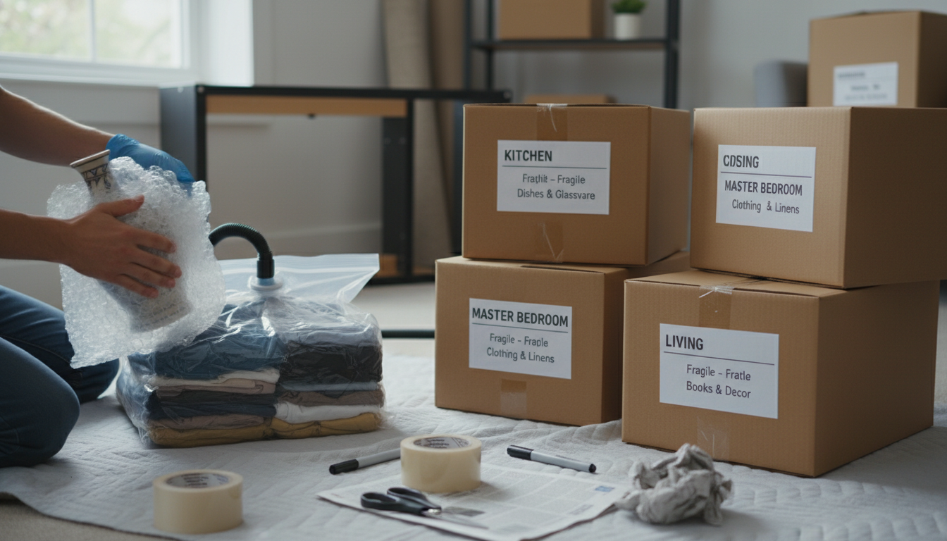 Mẹo đóng gói đồ đạc hiệu quả cho dịch vụ chuyển nhà trọn gói